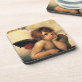Engelen van de Sixtijnse Madonna van Raphael Sanzi Drankjes Onderzetter (Linkerzijde)