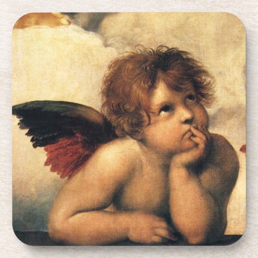 Engelen van de Sixtijnse Madonna van Raphael Sanzi Drankjes Onderzetter (Voorkant)