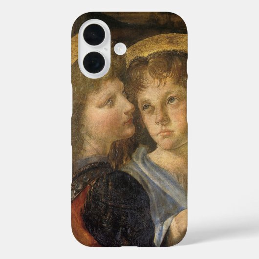 Engelen van Leonardo da Vinci's Doop van Christus Case-Mate iPhone Case (Achterkant)