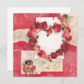 Engelen van liefde feestdagenkaart (Voorkant / Achterkant)