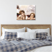 Engelen van Rafaël uit de Sixtijnse Madonna Canvas Afdruk (Insitu (Slaapkamer))