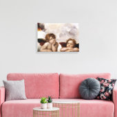 Engelen van Rafaël uit de Sixtijnse Madonna Canvas Afdruk (Insitu (Woonkamer))