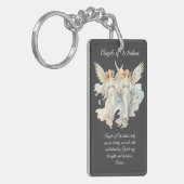 Engelen van wijsheid bidden Kaart Sleutelhanger (Voorkant Links)