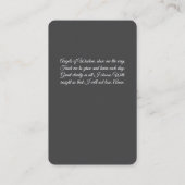 Engelen van wijsheid bidden Kaart Visitekaartje (Achterkant)