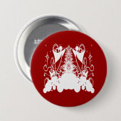 Engelen veranderen van kleur ronde button 7,6 cm (Voorkant /achterkant)