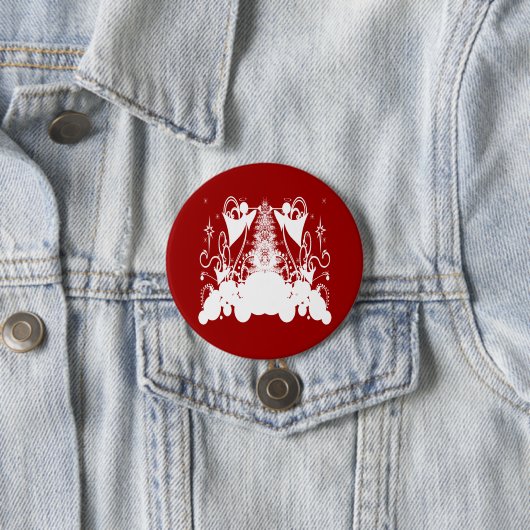 Engelen veranderen van kleur ronde button 7,6 cm (In situ)