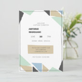 Engelen verjaardagsfeestje kaart (Staand voorkant)