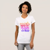 "Engelen verschijnen..." multi kleur vlinder T-shirt (Voorkant volledig)