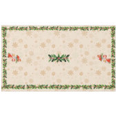 Engelen versieren de boom Holly N Berries Trim Tafelkleed (Voorkant (Horizontaal))