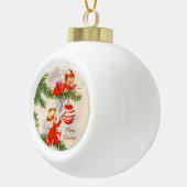 Engelen versieren de boom keramische bal ornament (Rechts)