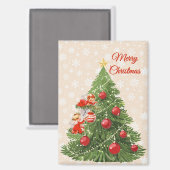 Engelen versieren de kerstboom magneet (Voorkant / Achterkant)