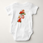 Engelen versieren de kerstboom romper (Achterkant)