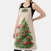 Engelen versieren de kerstboom schort (Insitu)