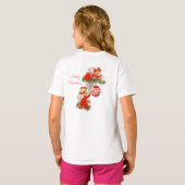 Engelen versieren de kerstboom t-shirt (Achterkant volledig)