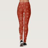 Engelen versieren | Gouden sneeuwvlokken | Red Leggings (Achterkant)