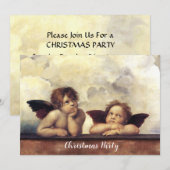 ENGELEN Vleugels Cherubs Raffaello Sanzio Kerstmis Kaart (Voorkant / Achterkant)