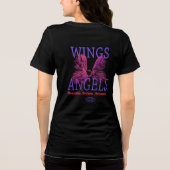 Engelen Vleugels Tri-Blend Shirt (Achterkant)