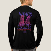 Engelen Vleugels  Tri-Blend Shirt (Achterkant volledig)