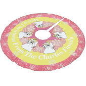 Engelen Vrolijk Kerstmis Gepersonaliseerde Boom Ro Kerstboom Rok (Gekanteld)