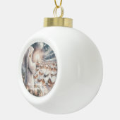 Engelen waken over je Scandinavische stijl Kerstmi Keramische Bal Ornament (Rechts)