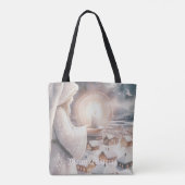 Engelen waken over je tote bag (Achterkant)