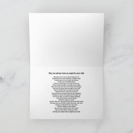 Engelen zijn voor altijd aan je zijde kaart (Binnen)