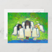 Engelen zingen voor mij van liefde en verlies - AR Briefkaart (Voorkant / Achterkant)