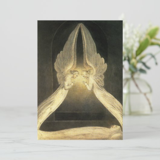  engelen zweven over Jezus Christus (Staand voorkant)