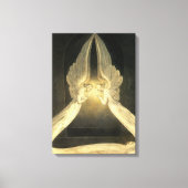  engelen zweven over Jezus Christus Canvas Afdruk (Voorkant)