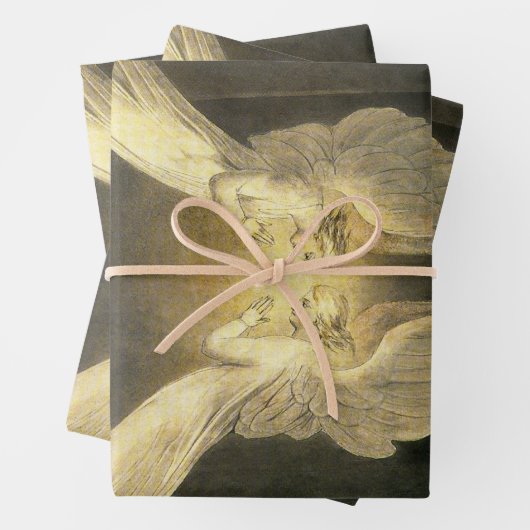 engelen zweven over Jezus Christus Inpakpapier Vel (In situ)