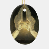  engelen zweven over Jezus Christus Keramisch Ornament (Achterkant)