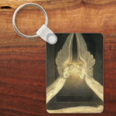  engelen zweven over Jezus Christus Sleutelhanger (Voorkant)