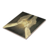  engelen zweven over Jezus Christus Tegeltje (Zijkant)