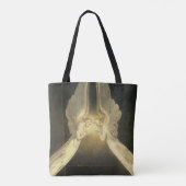 engelen zweven over Jezus Christus Tote Bag (Achterkant)