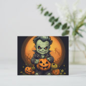 Engelenangst Halloween Nacht Briefkaart (Staand voorkant)