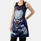 Engelenbak apron met griezelclown schort (Insitu)