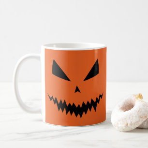 Engelenbak Halloween Jack OLantern zwart gezicht o Koffiemok