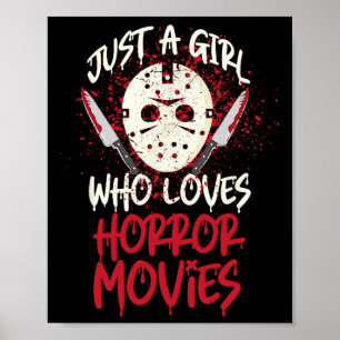 Engelenbak Horror Film Hockey Mask Gewoon Een Meis Poster