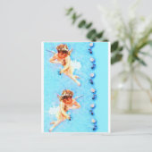 engelenbloemen briefkaart (Staand voorkant)