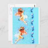 engelenbloemen briefkaart (Voorkant / Achterkant)