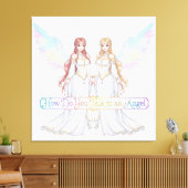 Engelencollectie Canvas Afdruk (Insitu (Woonkamer))