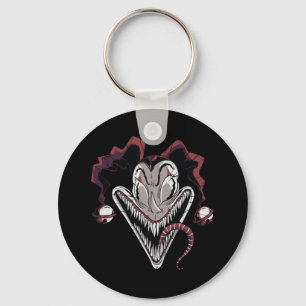 Engeleng gezicht Halloween-ontwerp Sleutelhanger