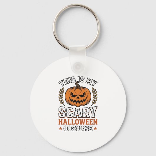 Engeleng Halloween Kostuum Pompoen Vintage Vector Sleutelhanger (Voorkant)