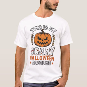 Engeleng Halloween Kostuum Pompoen Vintage Vector T-shirt