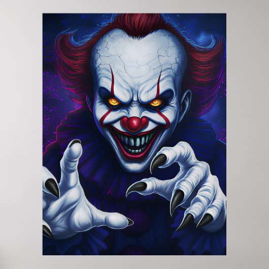 Engeleng poster van clown (Voorkant)