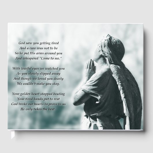 Engelengebed Uitvaart Gastenboek (Voorkant)