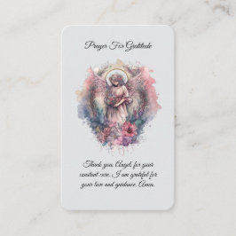 Engelengebed voor dankbaarheid Kaart Visitekaartje