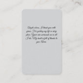 Engelengebed voor dankbaarheid Kaart Visitekaartje (Achterkant)