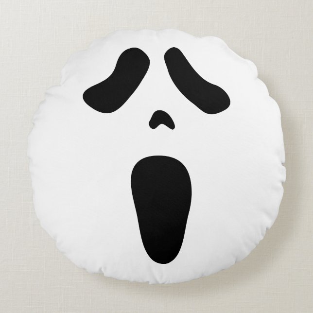 Engelengelaat Halloween-feestdecoraties Rond Kussen (Voorkant)