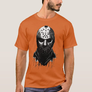 Engelengriewelijk Halloween IJshockey Keeper Maske T-shirt